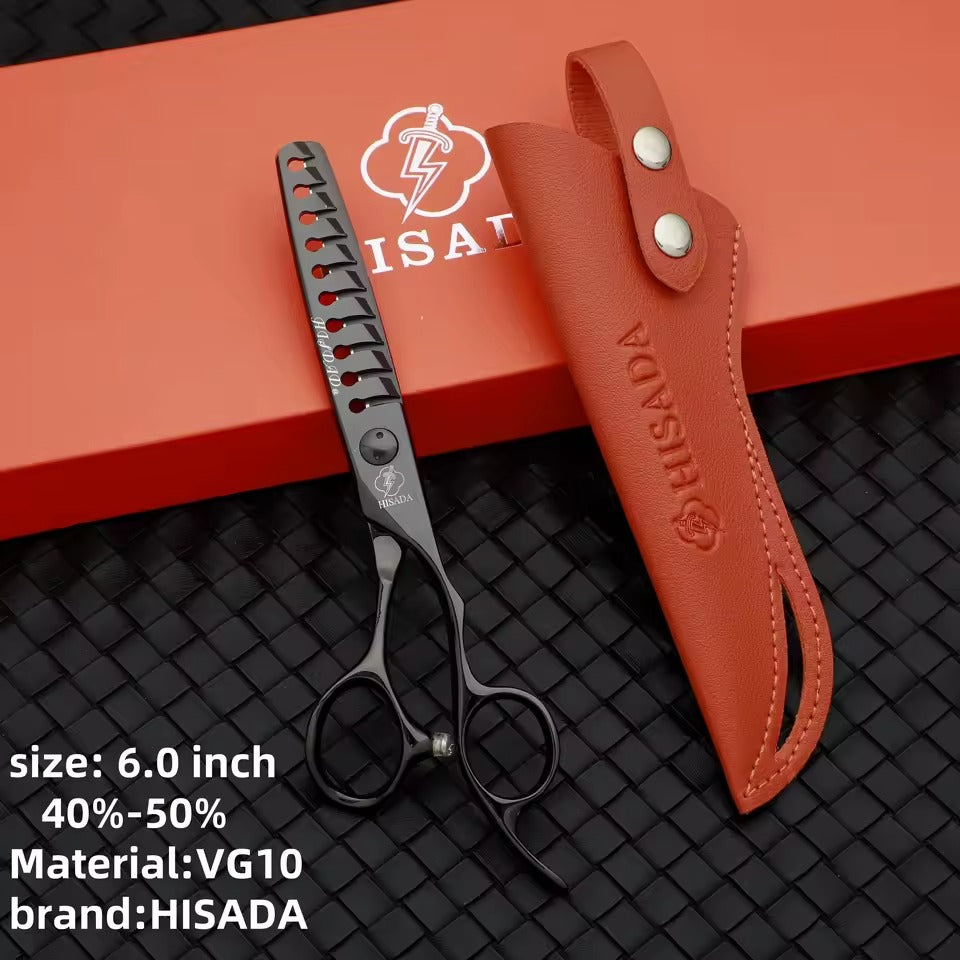 HISADA barber Scissors professional hairdressing scissors 6.0-6.5-inch VG10 material Hair cutting machine Hair cutting scissors