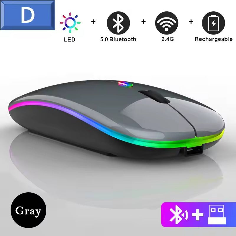Silent Bluetooth Mouse Rechargeable Wireless Computer Laptop Optical Mouse for iPad Samsung Tablet Universal Mice Noiseless