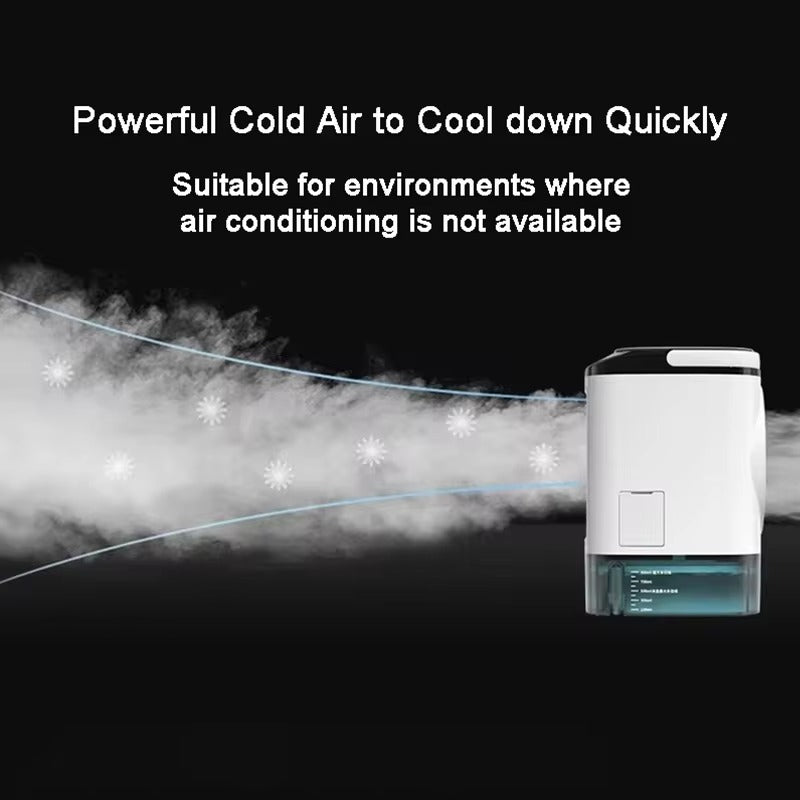 household mini air conditioning fan USB office refrigeration humidification atomization cooling fan portable mobile air cooler