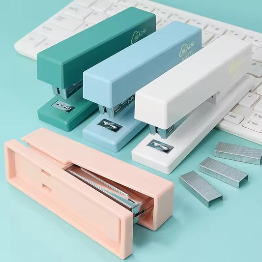 Stapler Set Escolar Papelaria School Office Supply Student Prize Birthday Gift
