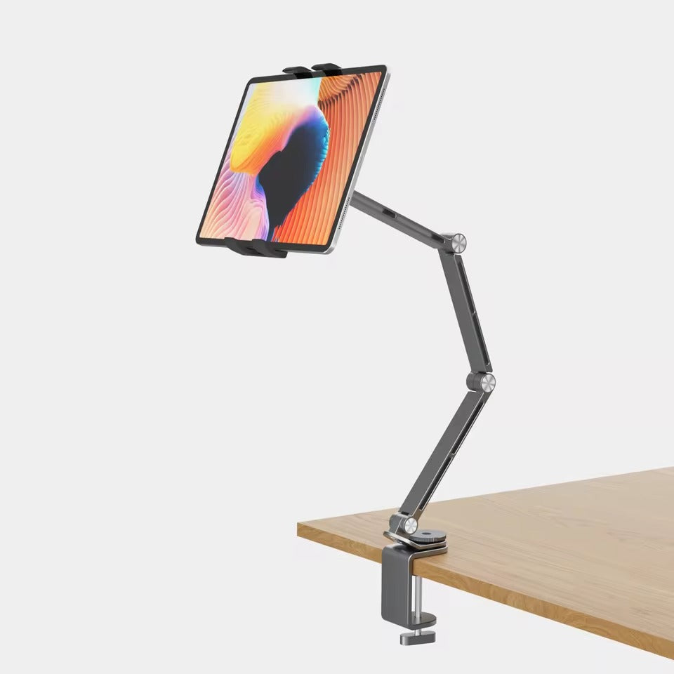 Long Arm Stand For Monitor Stand iPad Galaxy Xiaomi Tablet Kindler Tablet Desk Holder Magnetic Bed Phone Stand Clip Mount